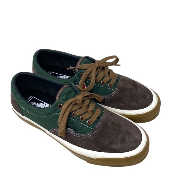 VANS Vault OG Era LX Sneakers Canvas Suede Brown Green Women's Shoes VN0A3CXNBGS - Picture 7 of 10